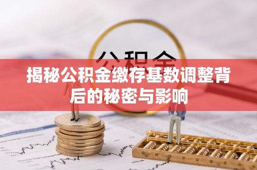 中西区揭秘公积金缴存基数调整背后的秘密与影响