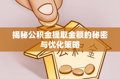 中西区揭秘公积金提取金额的秘密与优化策略