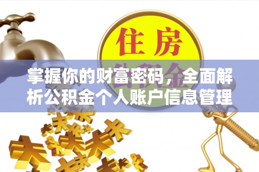 中西区掌握你的财富密码，全面解析公积金个人账户信息管理与优化
