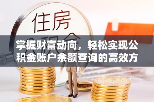 中西区掌握财富动向，轻松实现公积金账户余额查询的高效方式