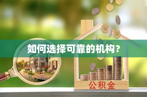 中西区如何选择可靠的机构？