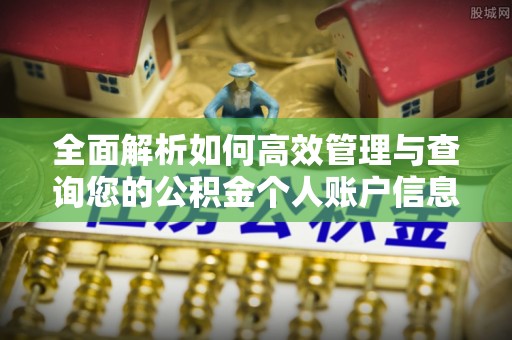 中西区全面解析如何高效管理与查询您的公积金个人账户信息