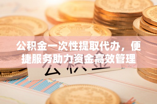 中西区公积金一次性提取代办，便捷服务助力资金高效管理